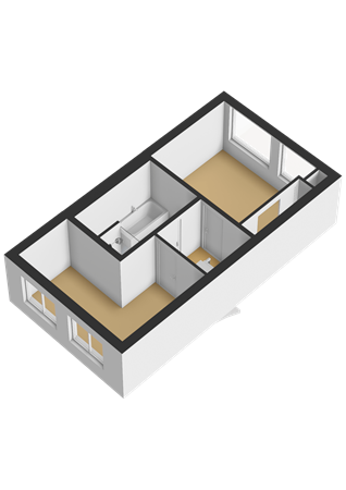 Floorplan - Dorpsstraat 47, 3751 EM Bunschoten-Spakenburg